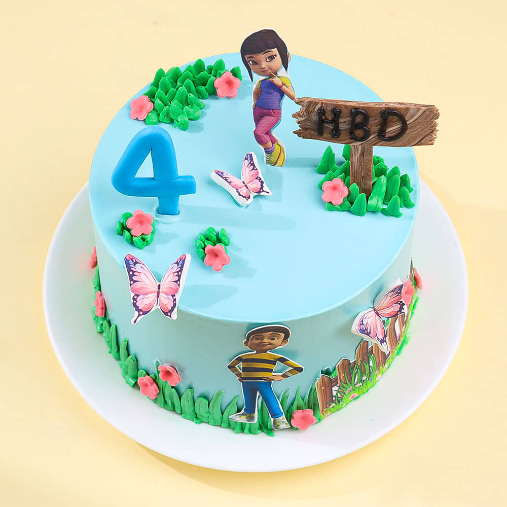 Rudra N Maira Cartoon Cake