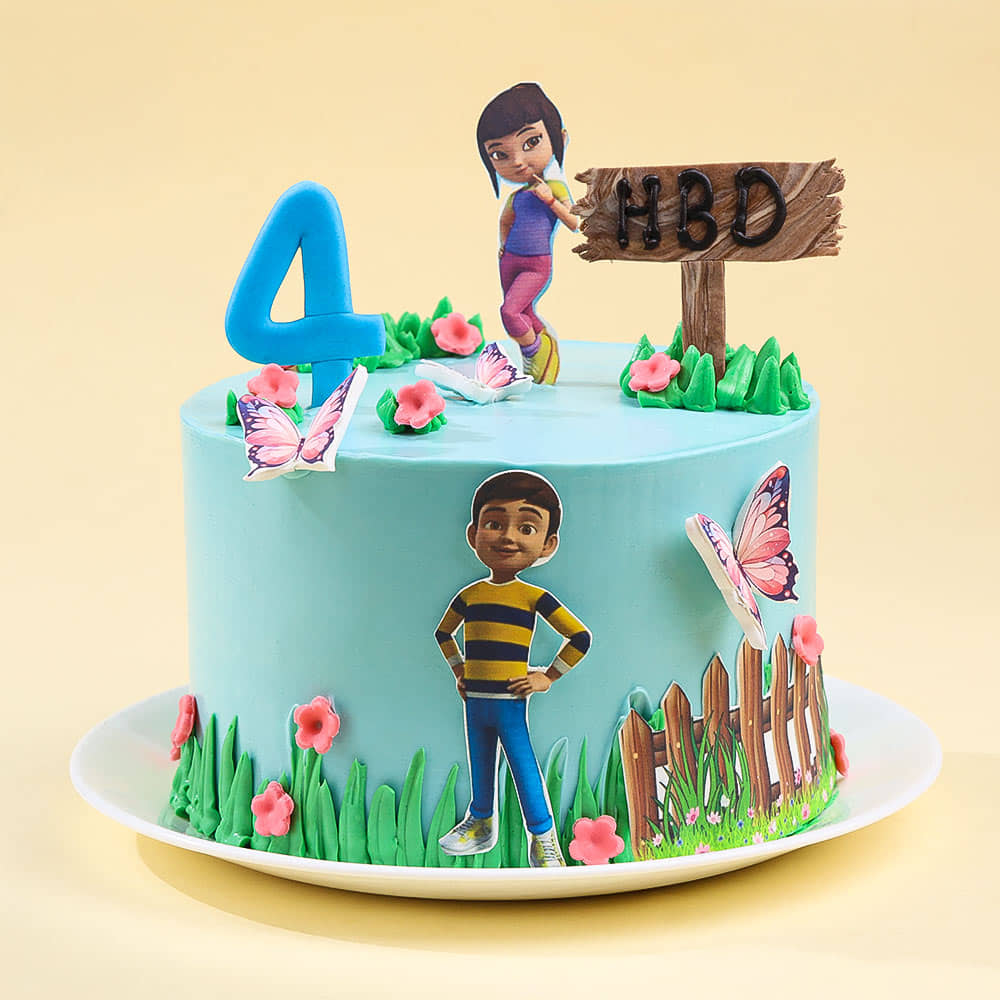 Rudra N Maira Cartoon Cake
