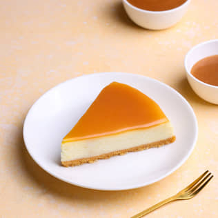 Salted Caramel Cheesecake Slice
