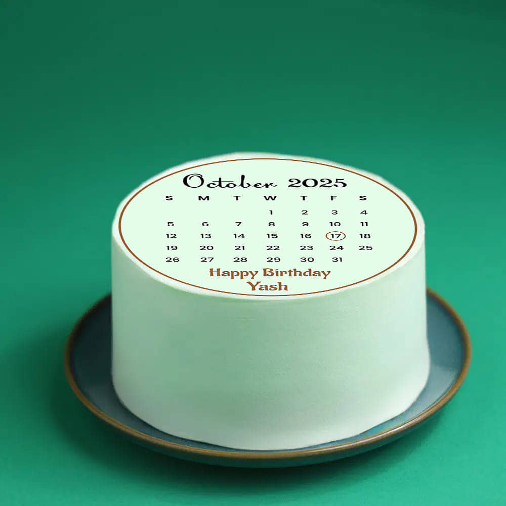 Save the Date Birthday Cake
