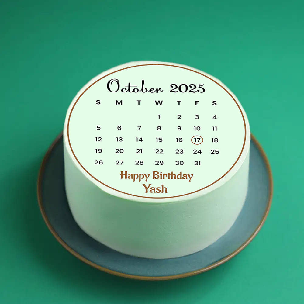 Save the Date Birthday Cake