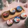 Set Of 6 Christmas Cup Cakes