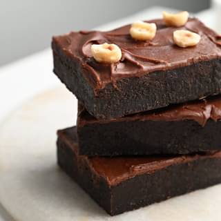 6 Nutella Walnut Brownies
