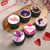 Set Of 6 Womens Day Cup Cakes