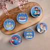 Set Of Six Superdad Cupcakes