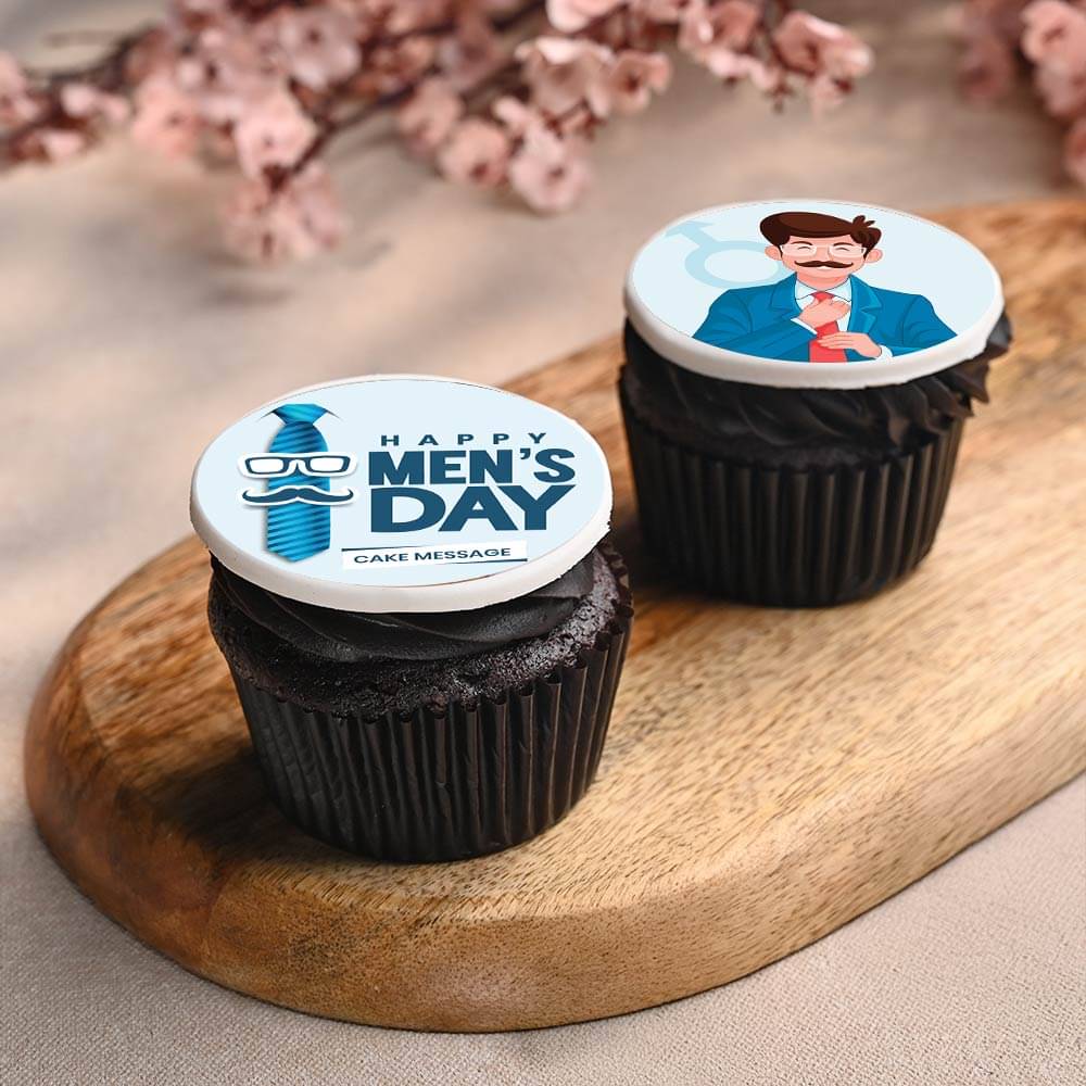 Set Of Two Mens Day Cupcake
