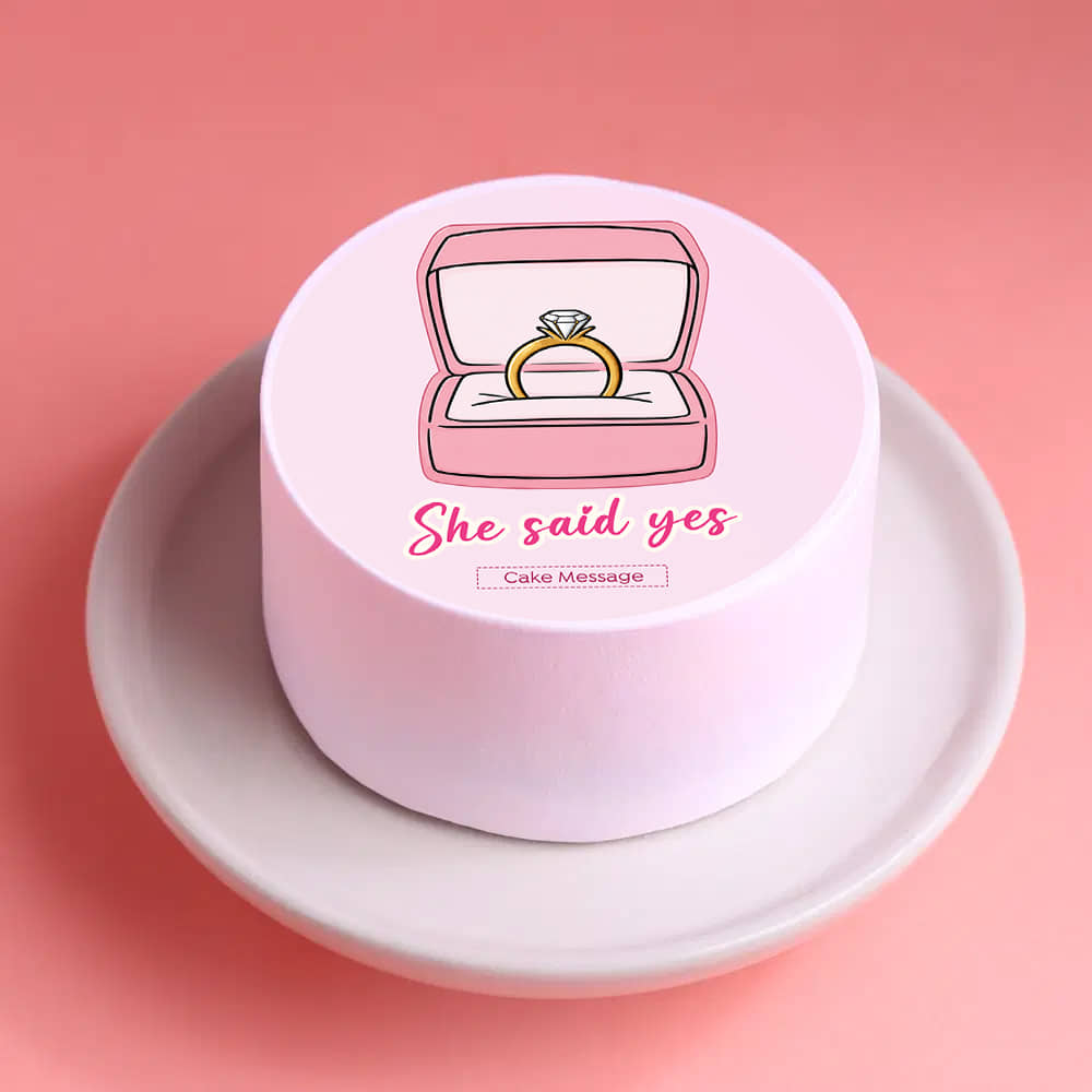 She Said Yes Bride To Be Bento Cake
