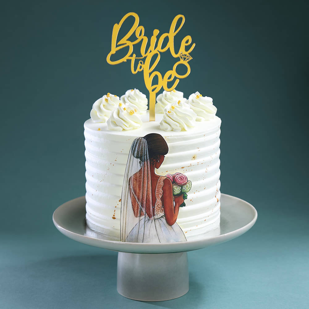 Shimmering Radiance Bride To Be Cake
