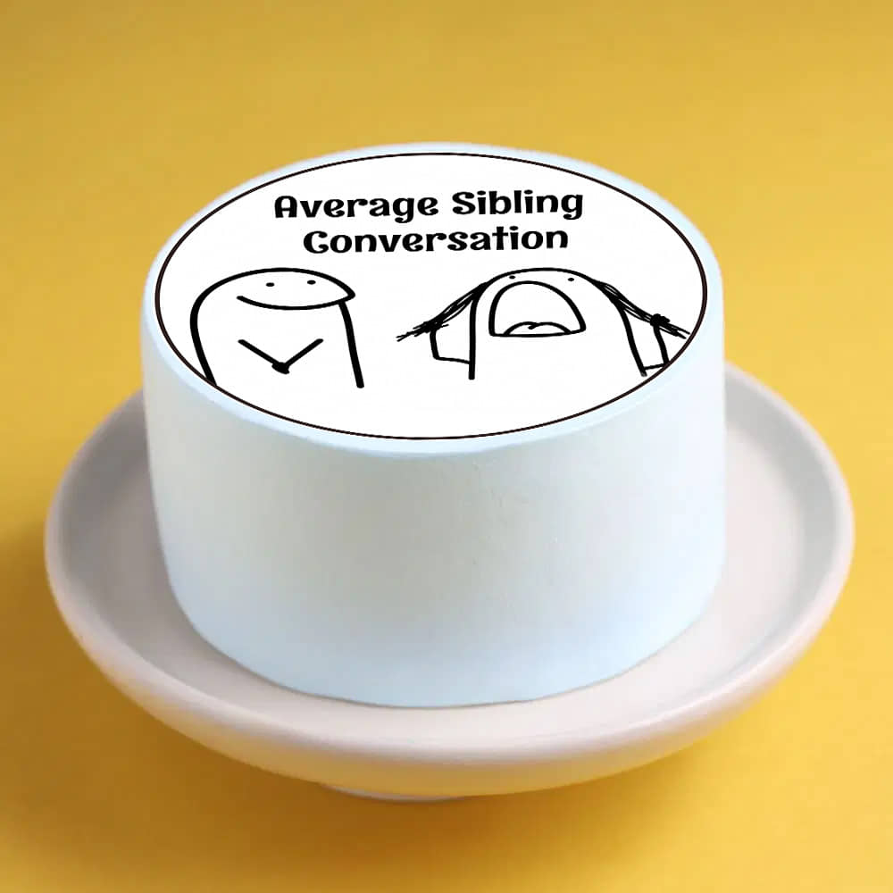 Sibling Convo Quirky Bento Cake