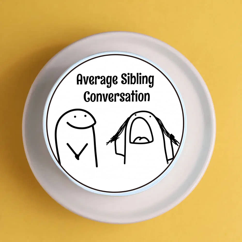 Sibling Convo Quirky Bento Cake