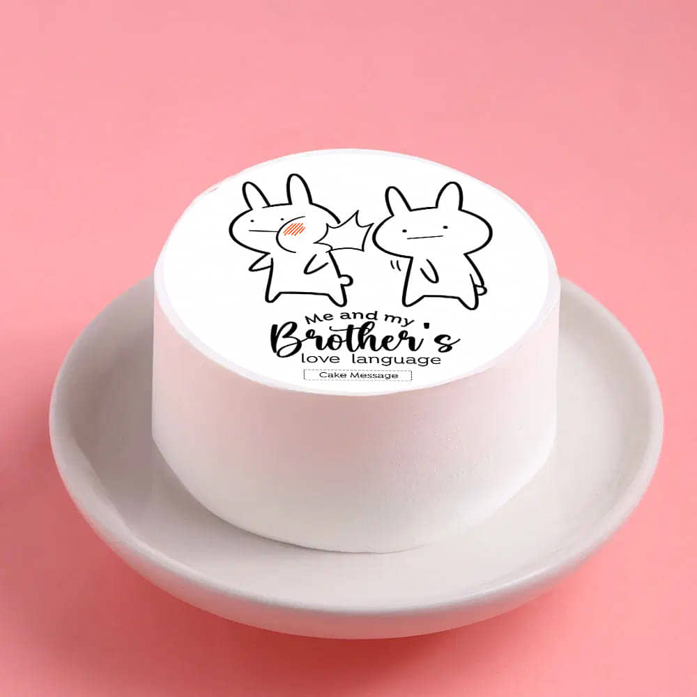 Sibling Love Language Bento Cake