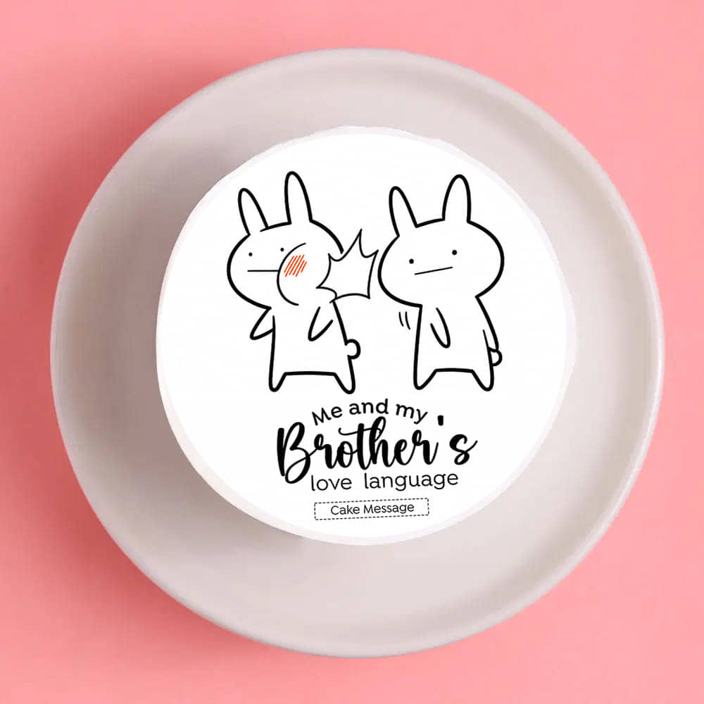 Sibling Love Language Bento Cake