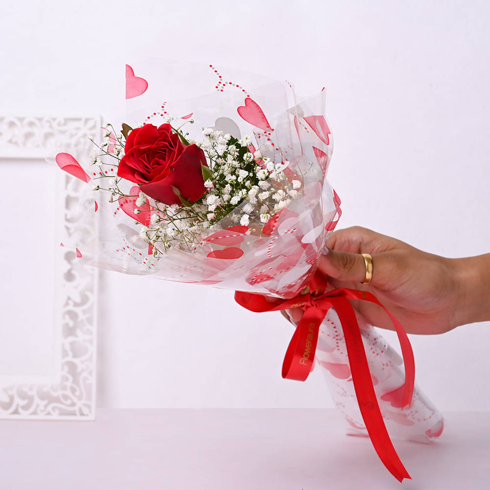 Buy Single Red Rose Online Order Now