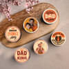 Six Best Dad Personalised Cupcakes