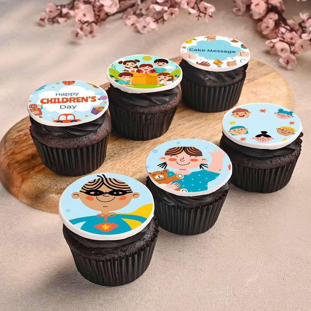 Six Cupcakes For Childrens Day