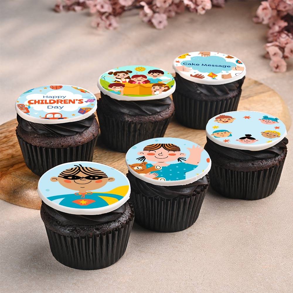 Six Cupcakes For Childrens Day