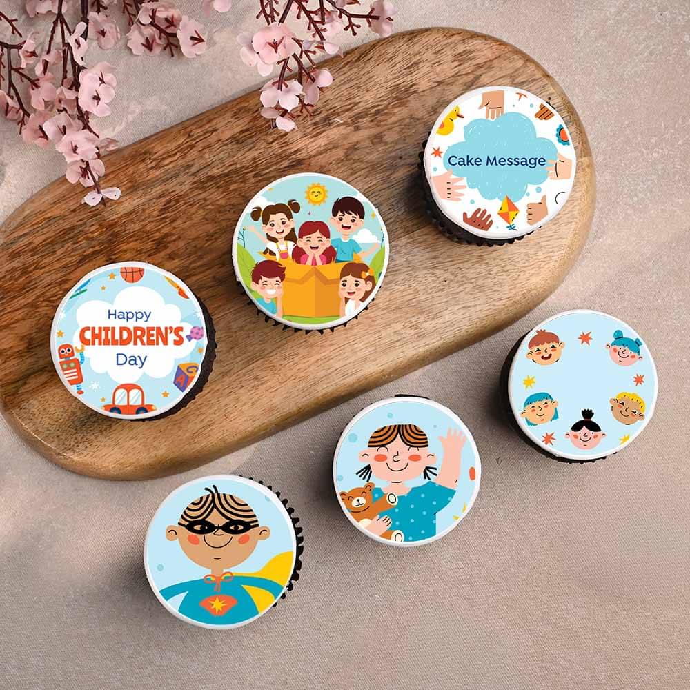 Six Cupcakes For Childrens Day