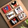 Six Double Chocolate Brownies N Mickey Mouse Rakhi