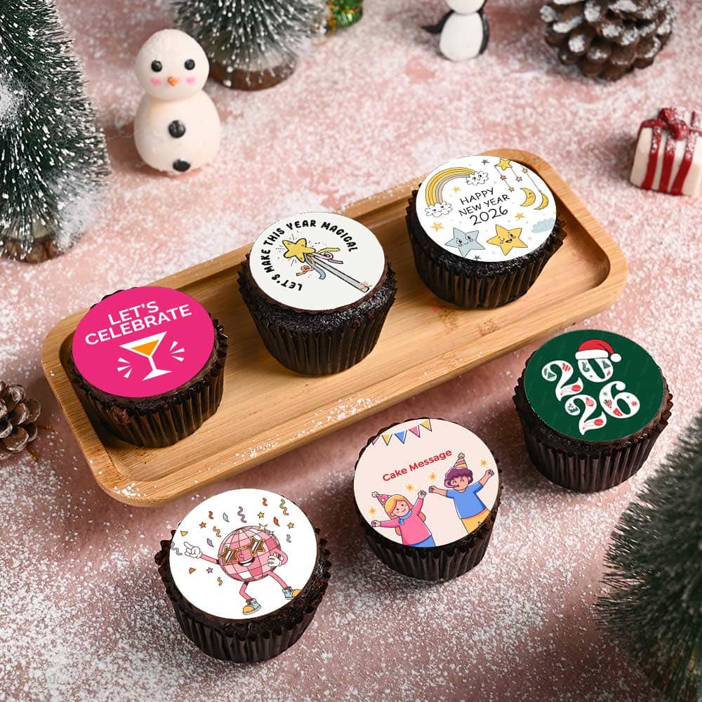 Six Festive Cupcakes For New Year Six Festive Cupcakes For New Year