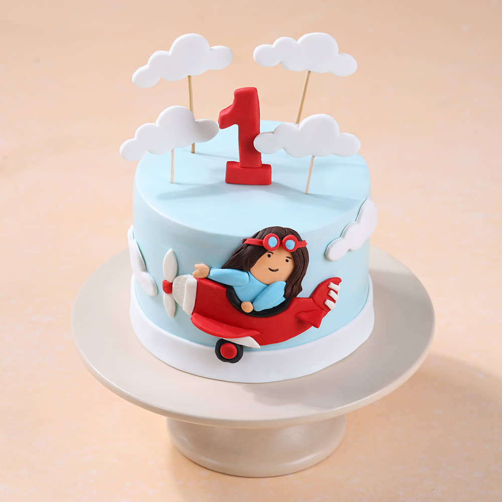 Side View of Sky High Airplane Cake Side View of Sky High Airplane Cake