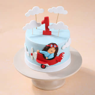 Side View of Sky High Airplane Cake Side View of Sky High Airplane Cake