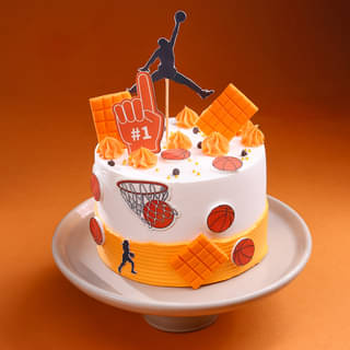 Slam Dunk Basketball Cake