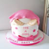 Sleeping Baby Girl Fondant Cake