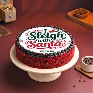 Sleigh With Santa Cake