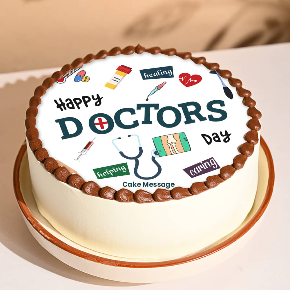 Doctors Day Poster Cake