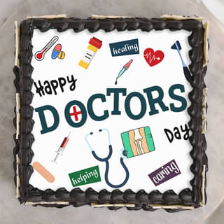 Doctors Day Poster Cake