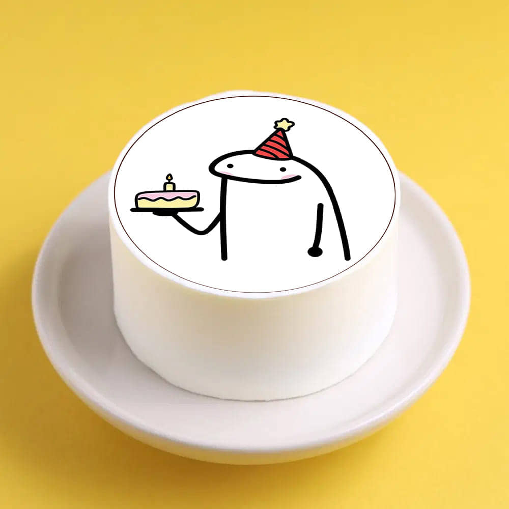 Smiley Doodle Bento Cake