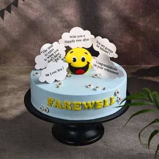 Smiley Farewell Cake