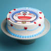 Side View of Smiling Doraemon Cake