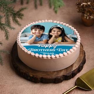 Snapshot Brothers Day Cake
