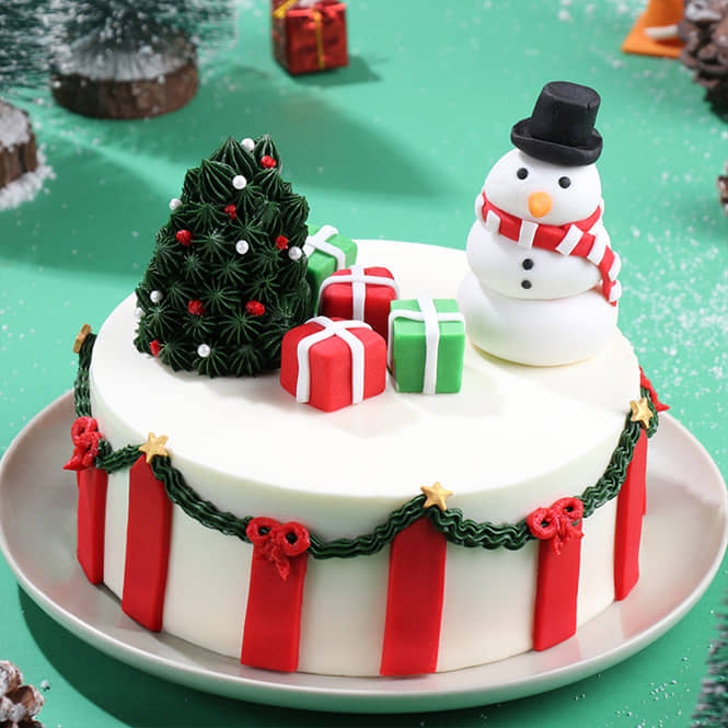 Buy Snowman Christmas Cake Online Order Now Buy Christmas Cake Online