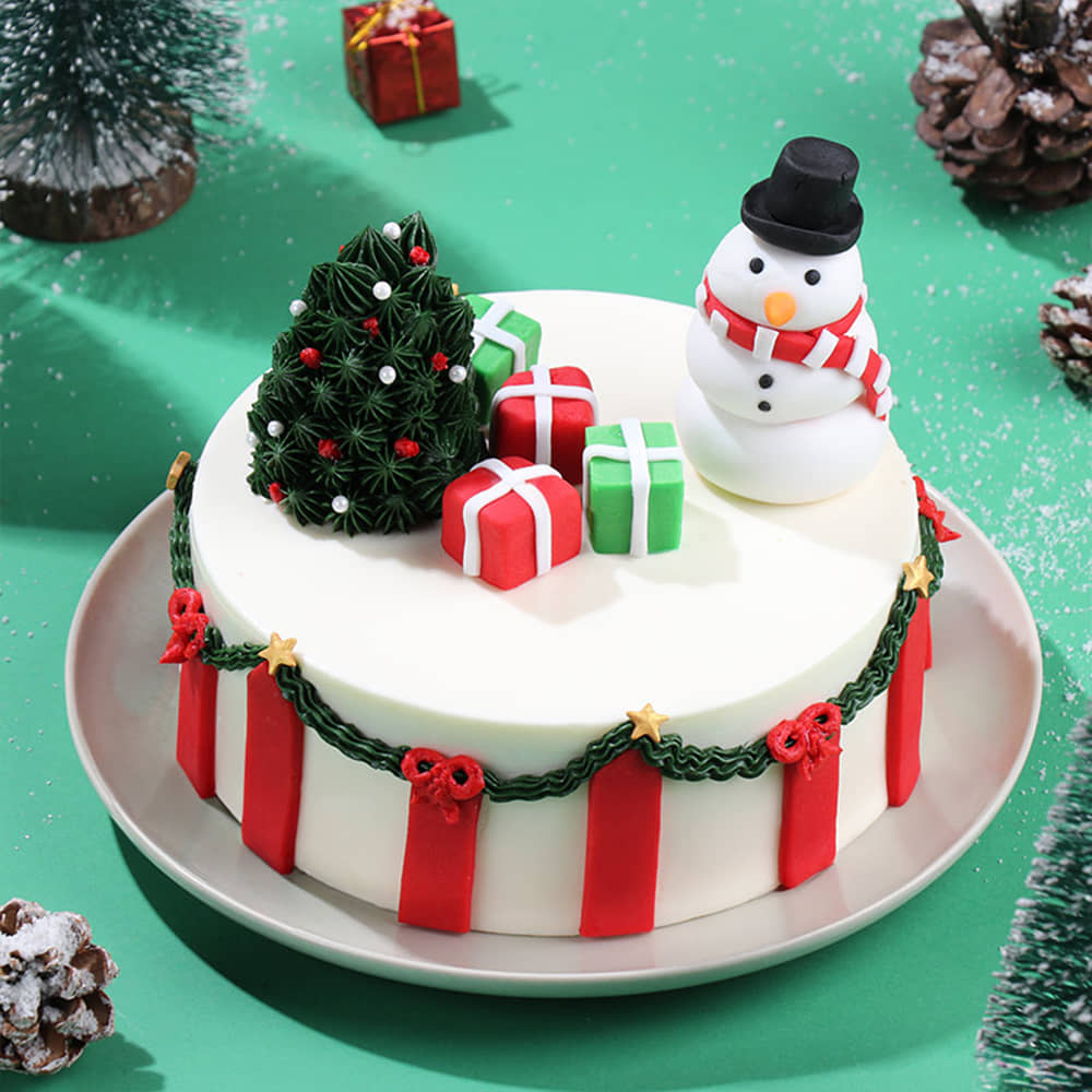 Snowman Christmas Cake