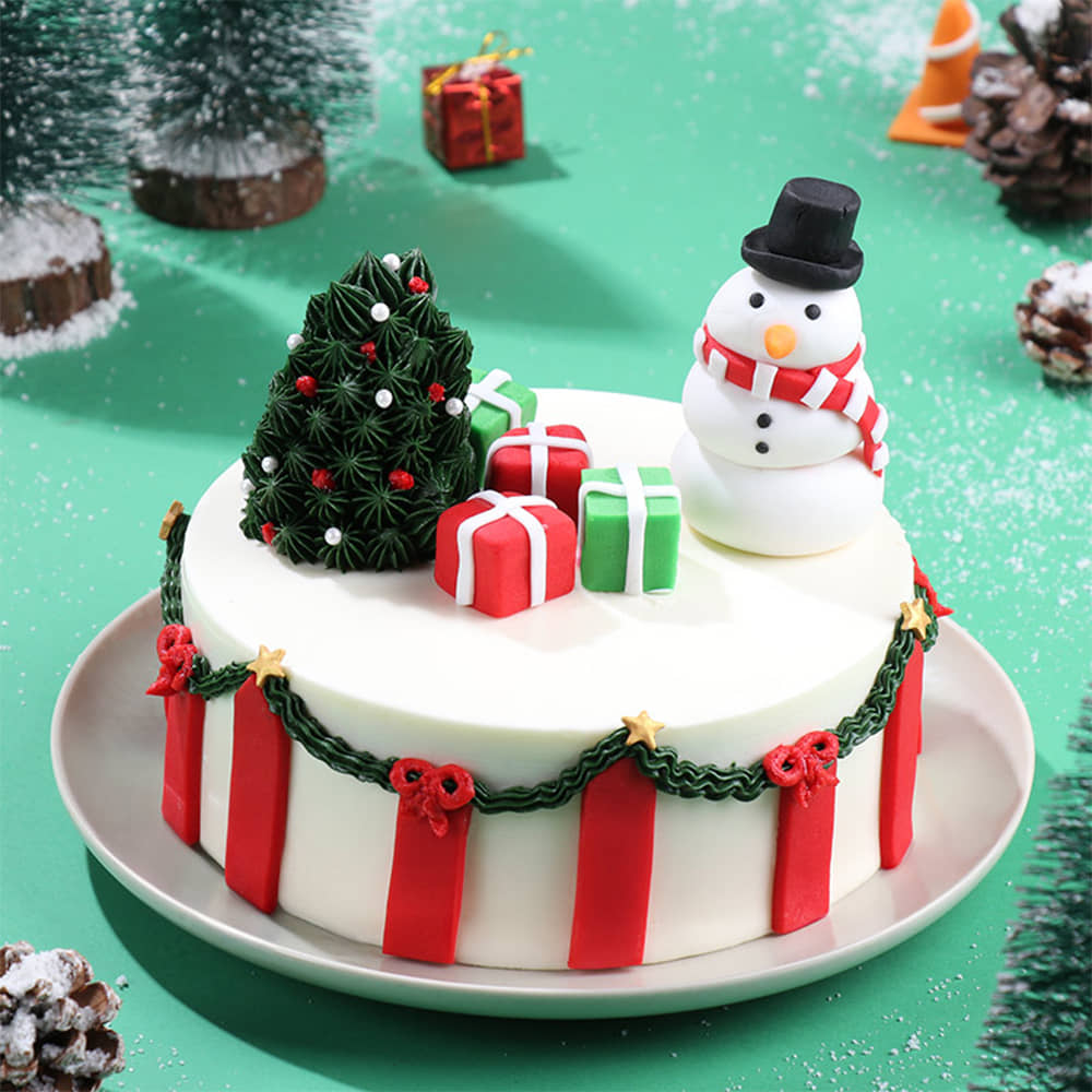 Snowman Christmas Cake