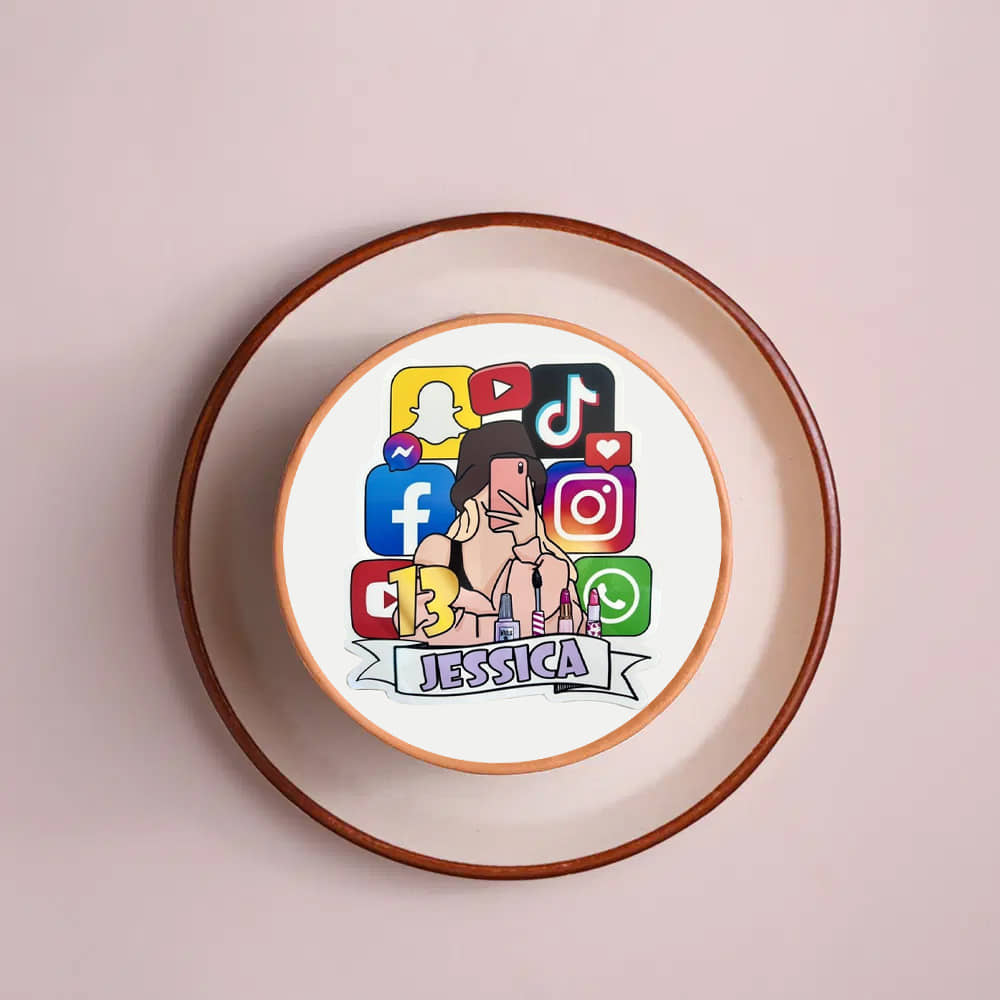 Social Media Influencer Bento Cake