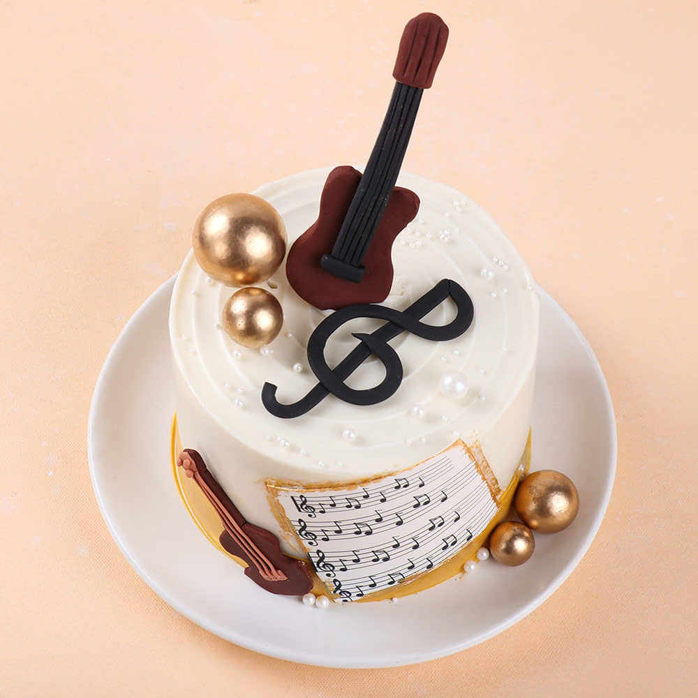 Song Notes N Guitar Cake