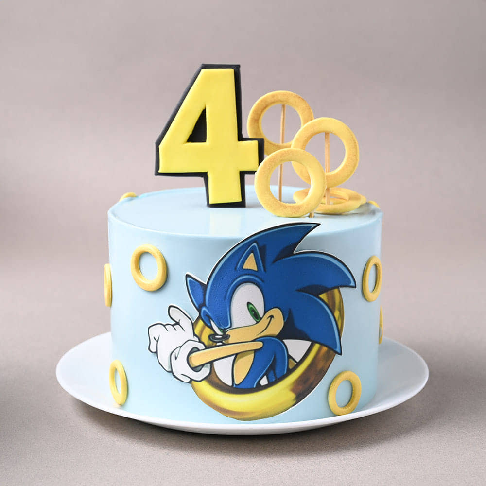 Sonic Dash Rings Cake