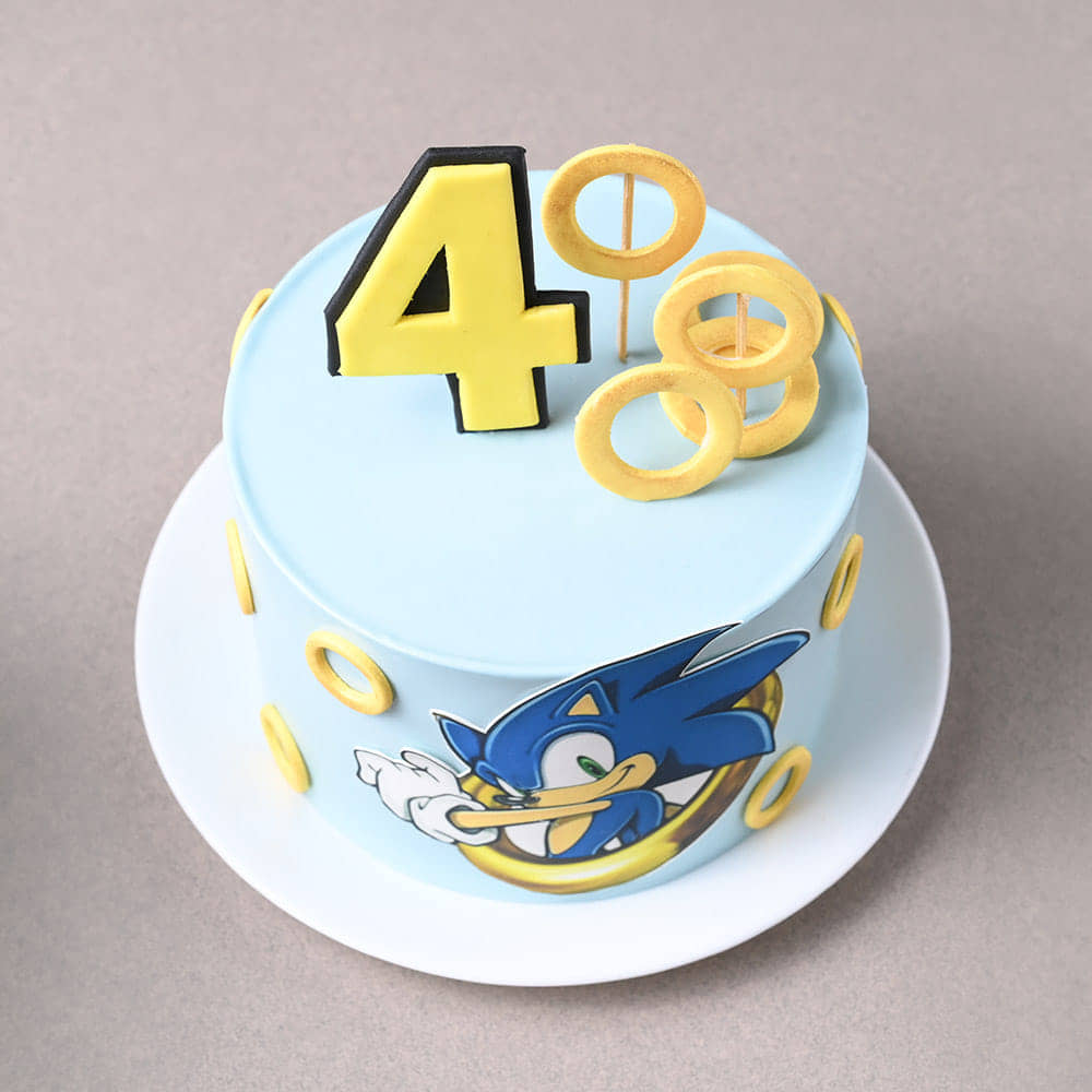 Sonic Dash Rings Cake