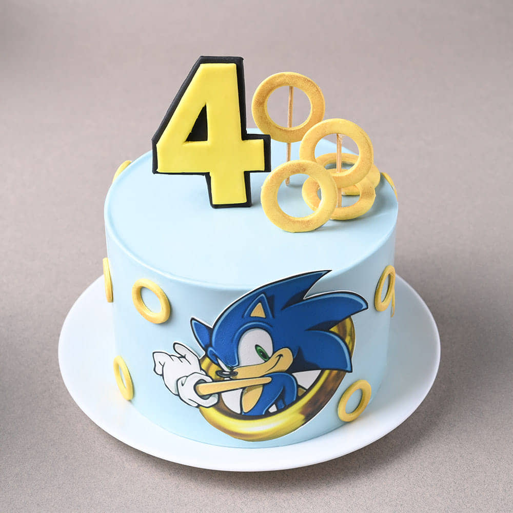 Sonic Dash Rings Cake