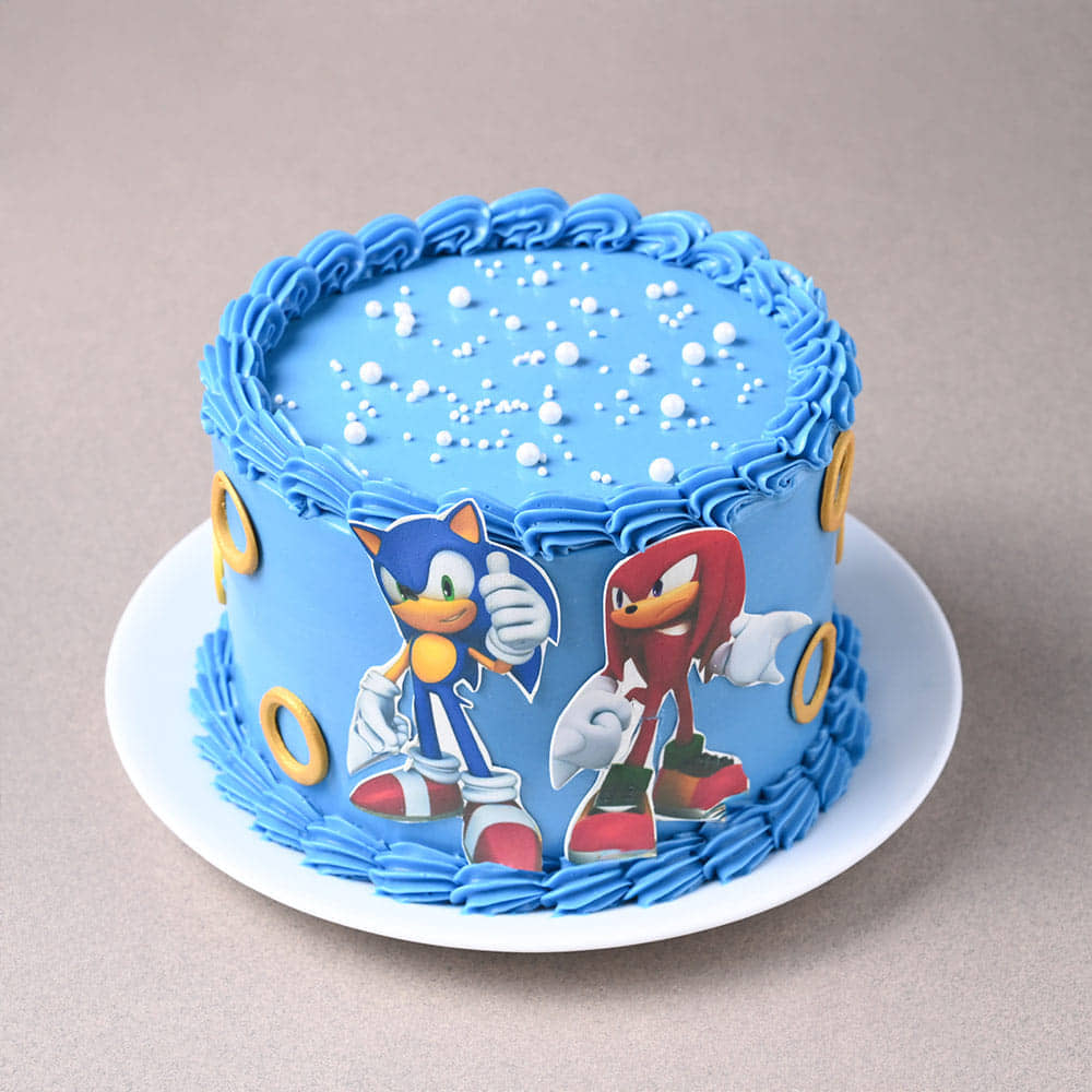 Sonic N Knuckles Pearl Cake