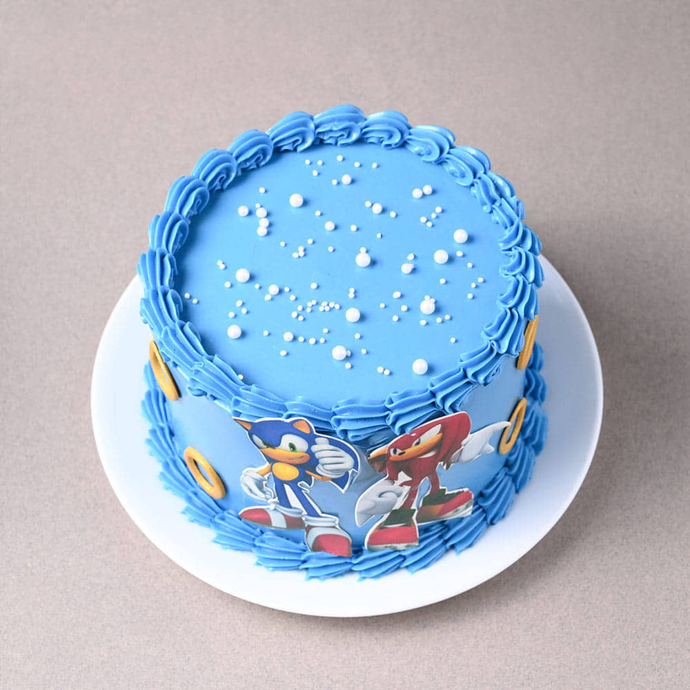 Sonic N Knuckles Pearl Cake