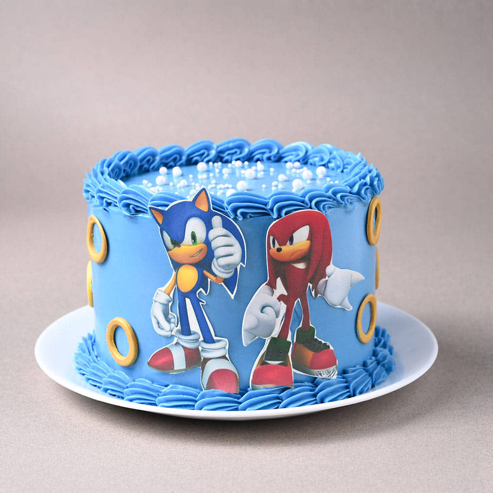 Sonic N Knuckles Pearl Cake