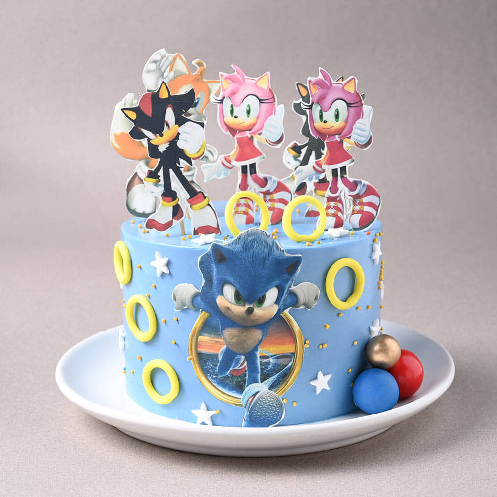 Sonic Ring Rush Cake