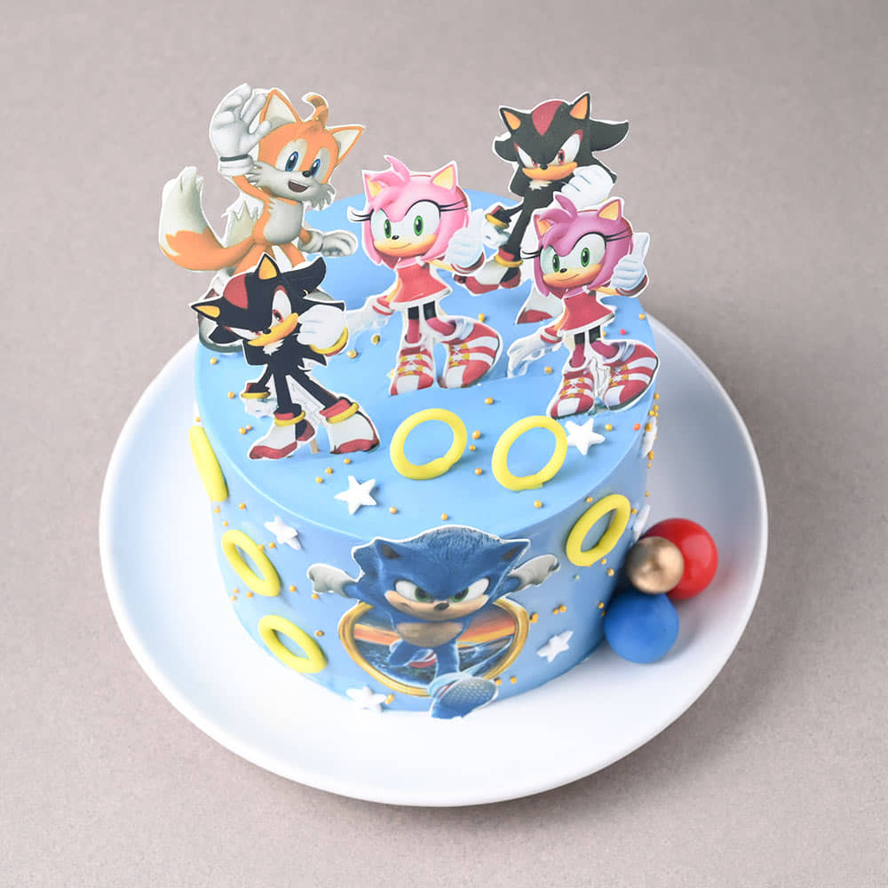 Sonic Ring Rush Cake