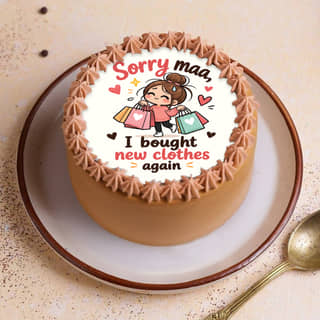 Top View of Sorry Ma No More Shopping Bento Cake Top View of Sorry Ma No More Shopping Bento Cake