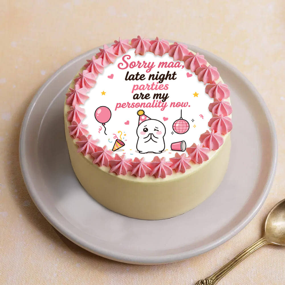 Sorry Maa Ab No Late Party Bento Cake