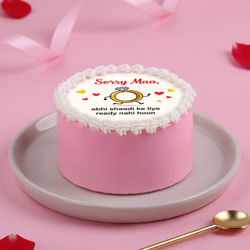 Sorry Maa No Shaadi Bento Cake